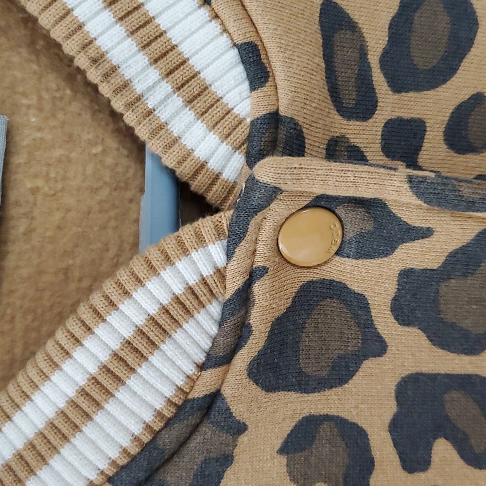 Wesc  Women's Brown Leopard Print Jacket Size Ex Small NWOT - Picture 5 of 6